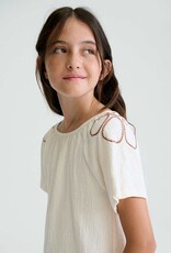 Mayoral S/S Peasant Top Cream