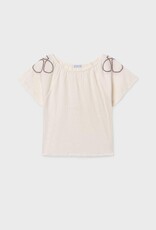 Mayoral S/S Peasant Top Cream