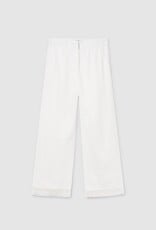 Mayoral White Lace Trim Sleeveless Top Pant Set