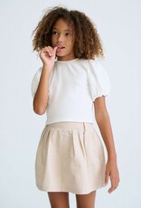 Mayoral White Puffy Sleeve Top