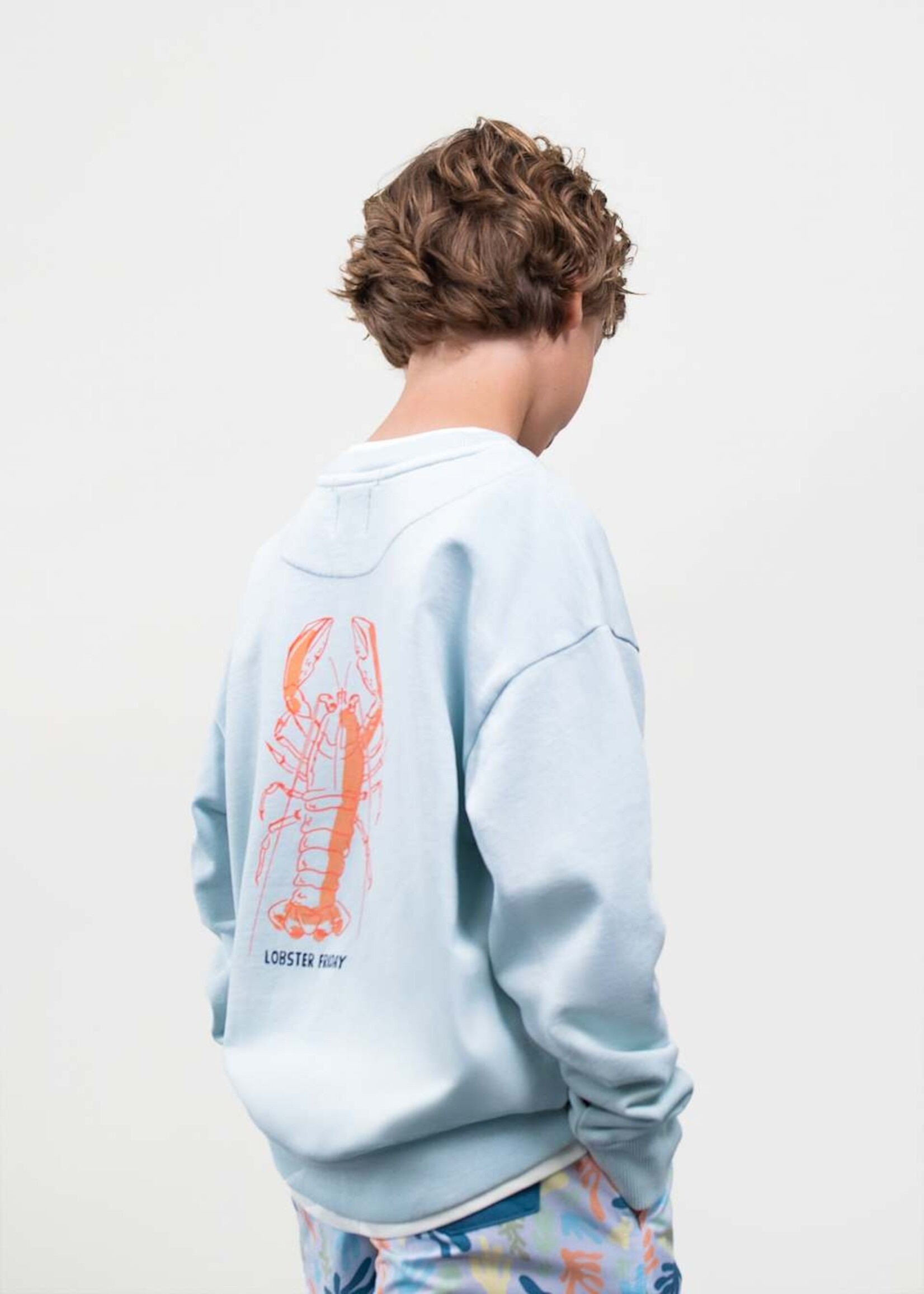 Mayoral Sky Blue Sweatshirt w/Lobster Print