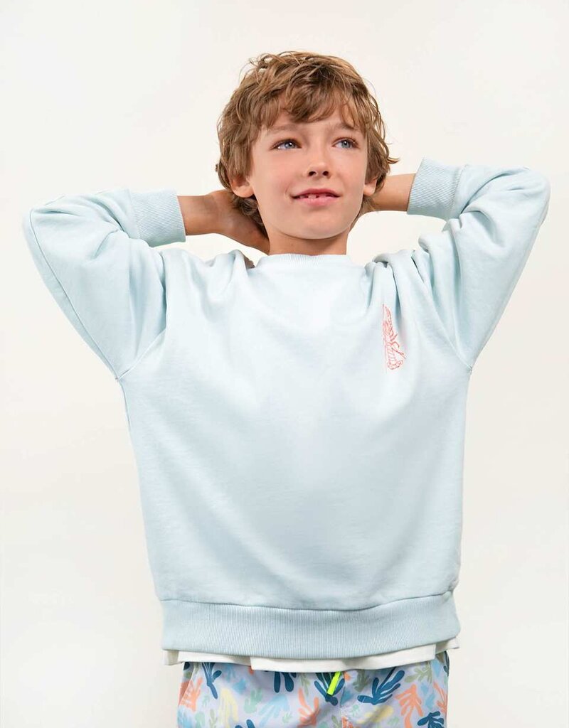 Mayoral Sky Blue Sweatshirt w/Lobster Print