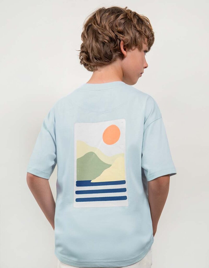 Mayoral Sky Blue Landscape S/S Tee