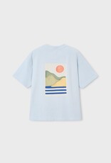 Mayoral Sky Blue Landscape S/S Tee