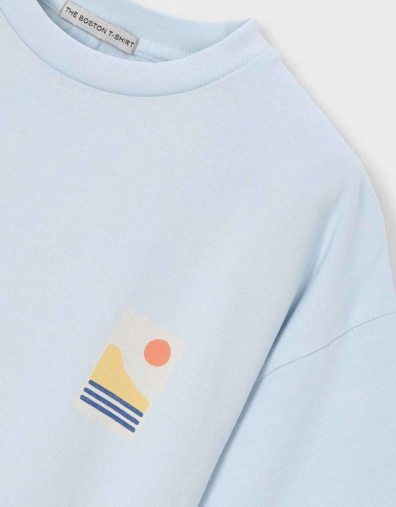 Mayoral Sky Blue Landscape S/S Tee