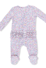 Angel Dear Elizabeths Garden 2 Way Ruffle Back Zipper Footie