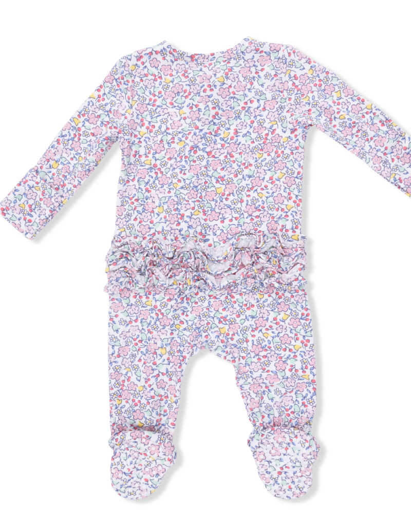 Angel Dear Elizabeths Garden 2 Way Ruffle Back Zipper Footie