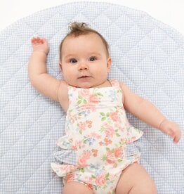 Angel Dear Cute Little Roses Ruffle Sunsuit