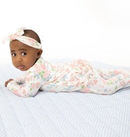 Angel Dear Cute Little Roses 2 Way Ruffle Back Zipper Footie