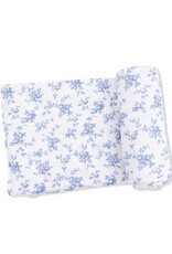 Angel Dear Baby Blue Vines Floral Swaddle
