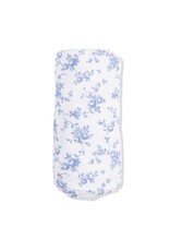 Angel Dear Baby Blue Vines Floral Swaddle