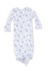 Angel Dear Baby Blue Vines Floral Knotted Gown w/Headband