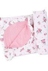 Angel Dear Pink Rosettes Ruffle Blanket