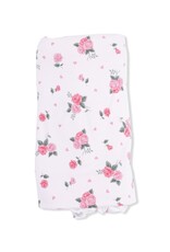 Angel Dear Pink Rosettes Ruffle Blanket