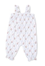 Angel Dear Heirloom Rose Stripe Ruffly Strap Overall