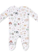 Angel Dear Cute Farm Animals Uni 2 Way Zipper Footie