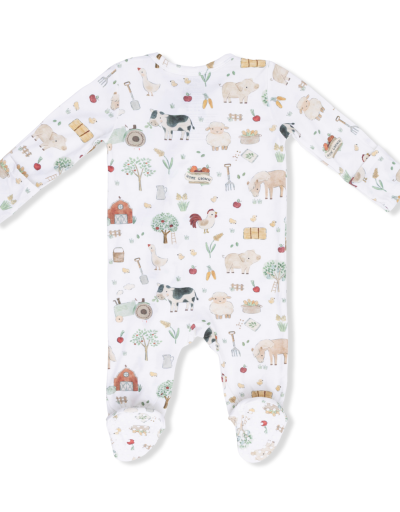 Angel Dear Cute Farm Animals Uni 2 Way Zipper Footie