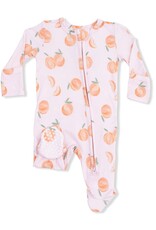 Angel Dear Sweet Peach 2 Way Ruffle Back Zipper Footie