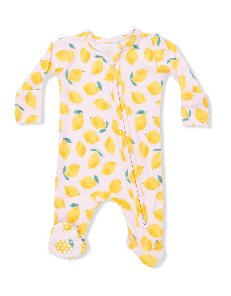 Angel Dear Sunny Lemons 2 Way Zipper Footie
