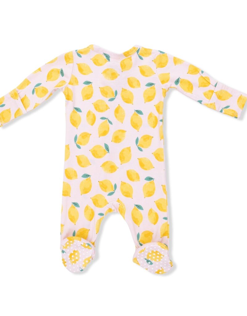 Angel Dear Sunny Lemons 2 Way Zipper Footie