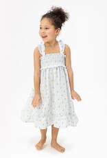 Angel Dear Lovely Lemons Smocked Ruffle Sundress w/Bloomer