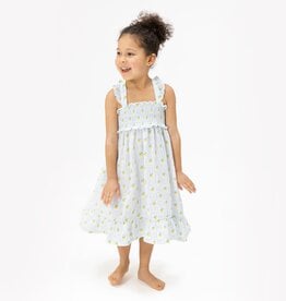 Angel Dear Lovely Lemons Smocked Ruffle Sundress w/Bloomer