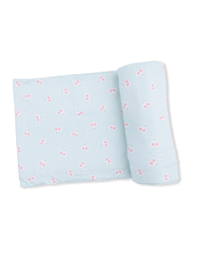 Angel Dear Tiny Cherry Stripe Swaddle