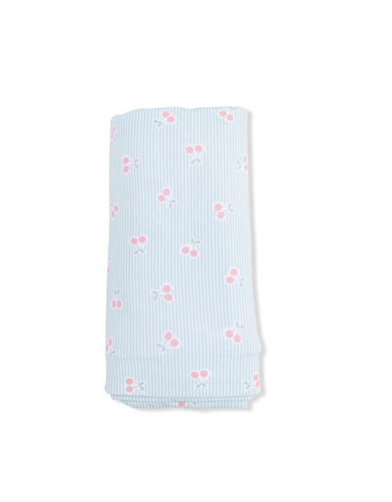 Angel Dear Tiny Cherry Stripe Swaddle