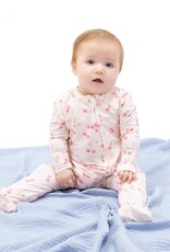 Angel Dear Sweet Bow Cherries 2 Way Ruffle Back Zipper Footie