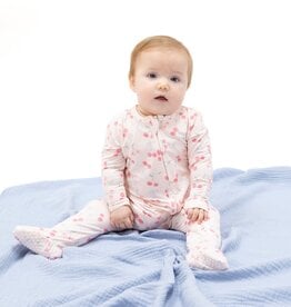 Angel Dear Sweet Bow Cherries 2 Way Ruffle Back Zipper Footie