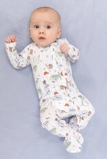 Angel Dear Home Run Baseball 2 Way Zipper Footie