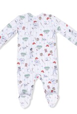 Angel Dear Home Run Baseball 2 Way Zipper Footie