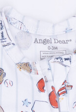 Angel Dear Home Run Baseball 2 Way Zipper Footie