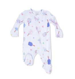 Angel Dear Floral Pickleball 2 Way Zipper Footie