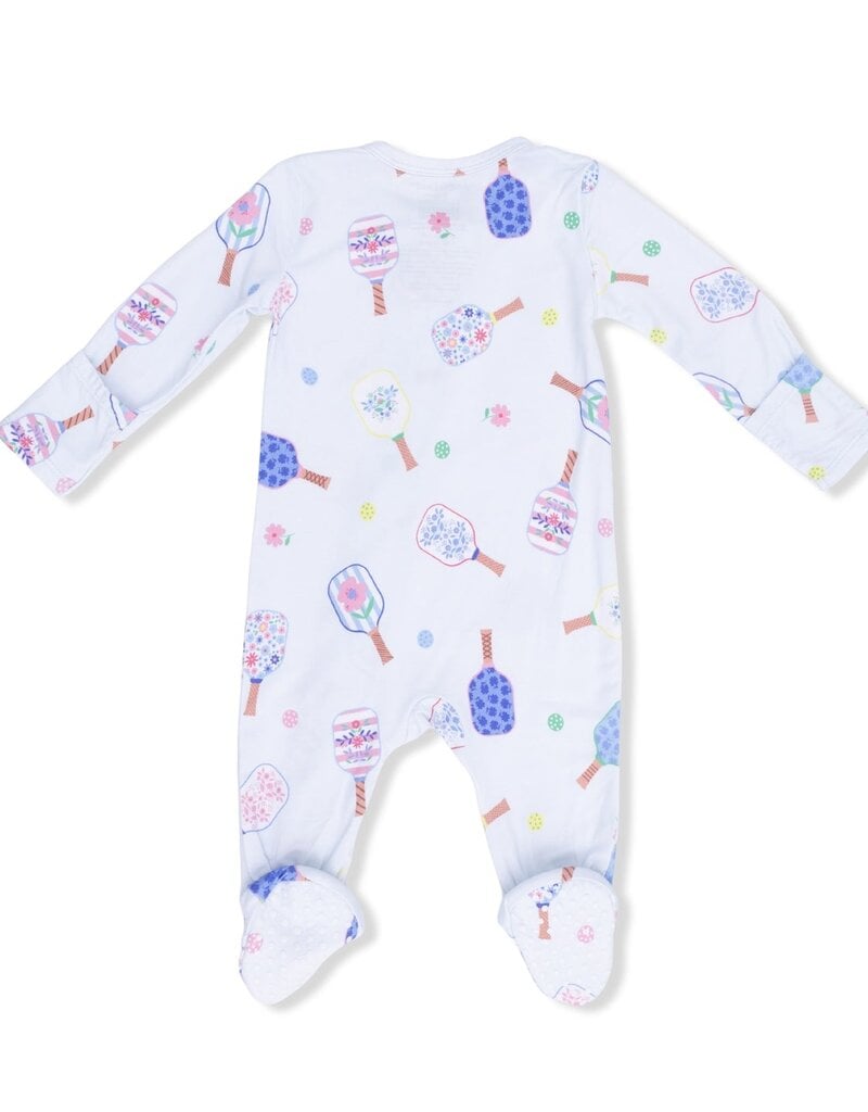 Angel Dear Floral Pickleball 2 Way Zipper Footie