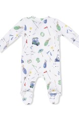 Angel Dear Golf Things 2 Way Zipper Footie White