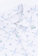 Angel Dear Golf Trellis Blue Short Playsuit