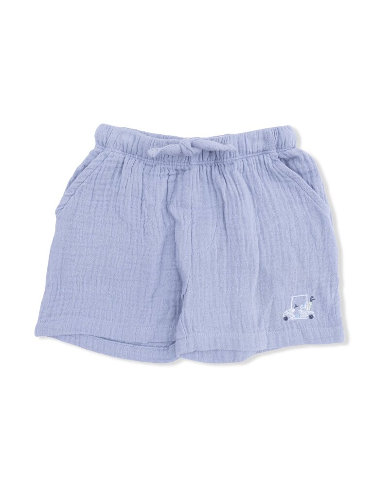 Angel Dear Golf Trellis Blue Polo w/Casual Short