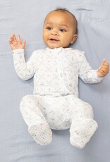 Angel Dear Golf Trellis Blue 2 Way Zipper Footie