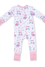 Angel Dear Golf Carts and Flowers Convertible Romper