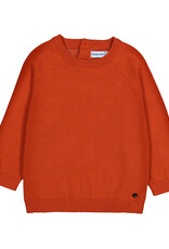 Mayoral Boys Basic Cotton Orange Sweater