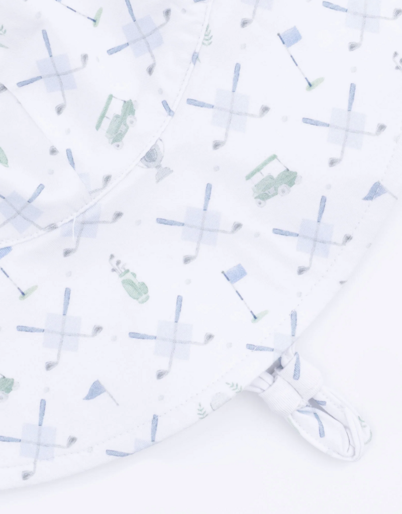 Angel Dear Golf Trellis Blue Wide Brim Sun Hat