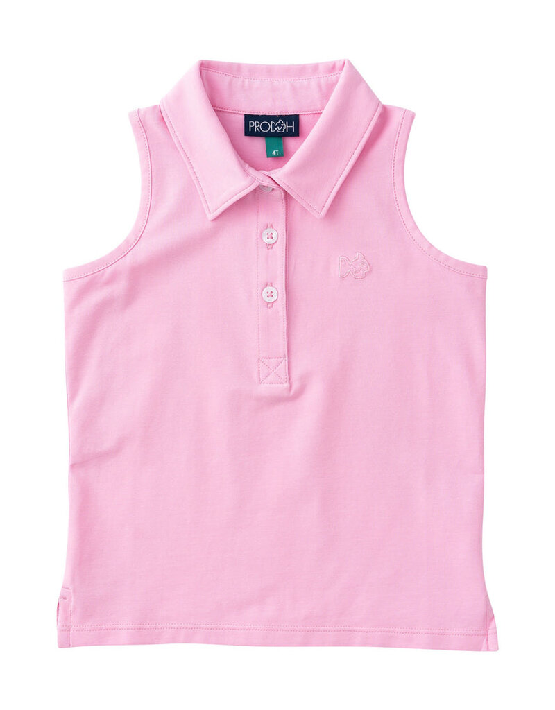 Prodoh Sleeveless Pink Frosting Polo