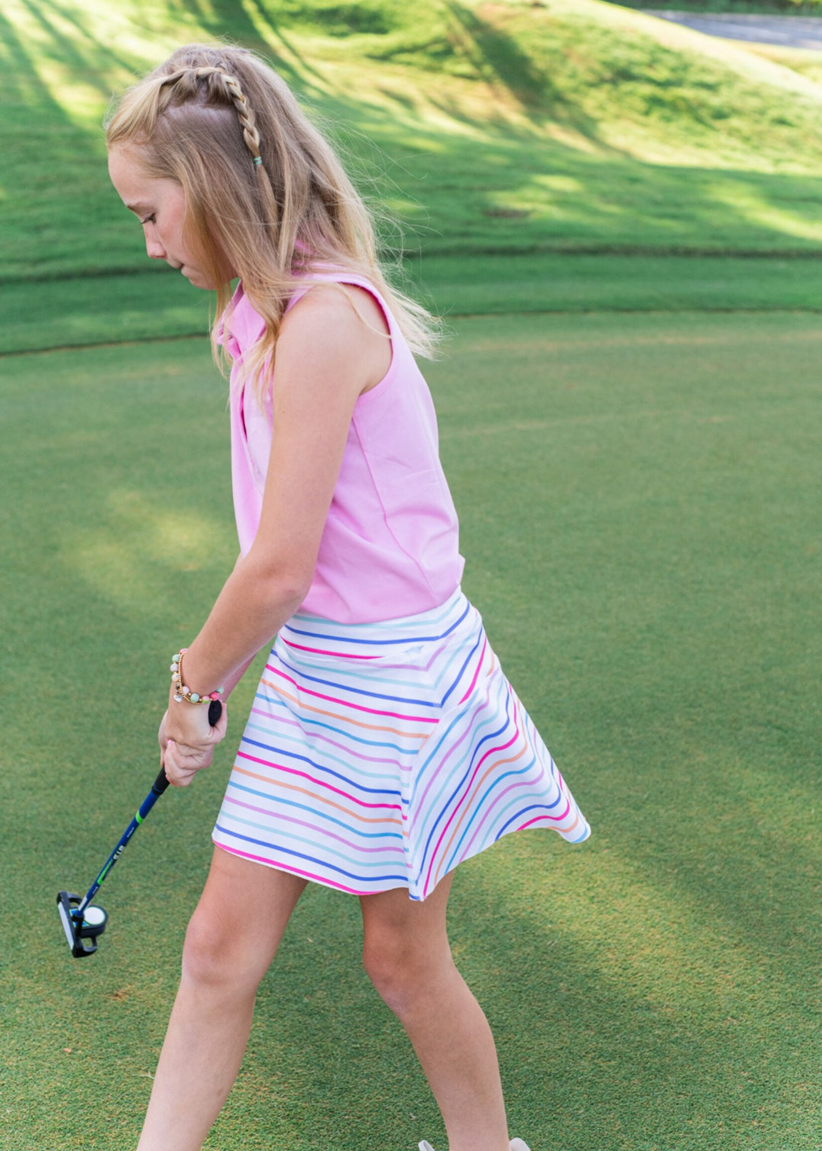 Prodoh Sleeveless Pink Frosting Polo
