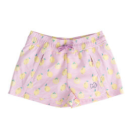 Prodoh Beach Cruiser Shorts Pink Frosting Lemon Stripe