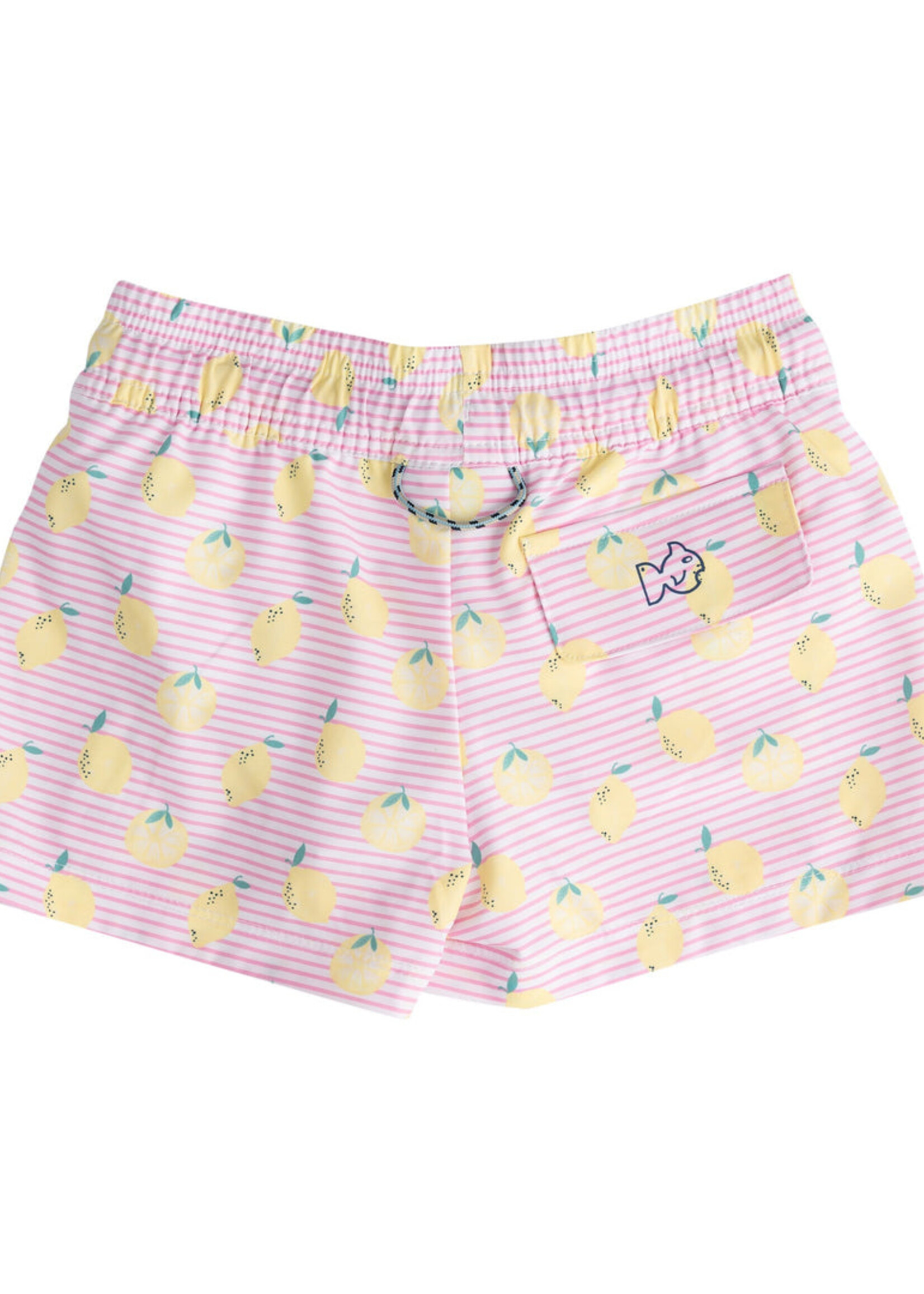 Prodoh Beach Cruiser Shorts Pink Frosting Lemon Stripe