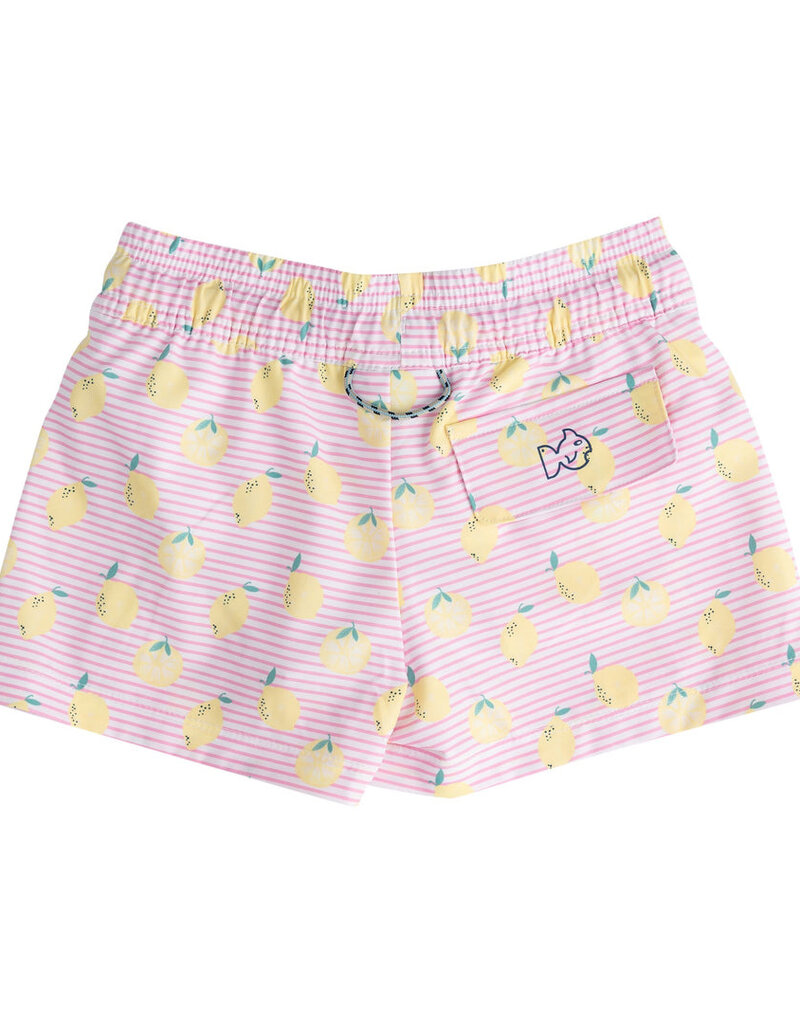 Prodoh Beach Cruiser Shorts Pink Frosting Lemon Stripe