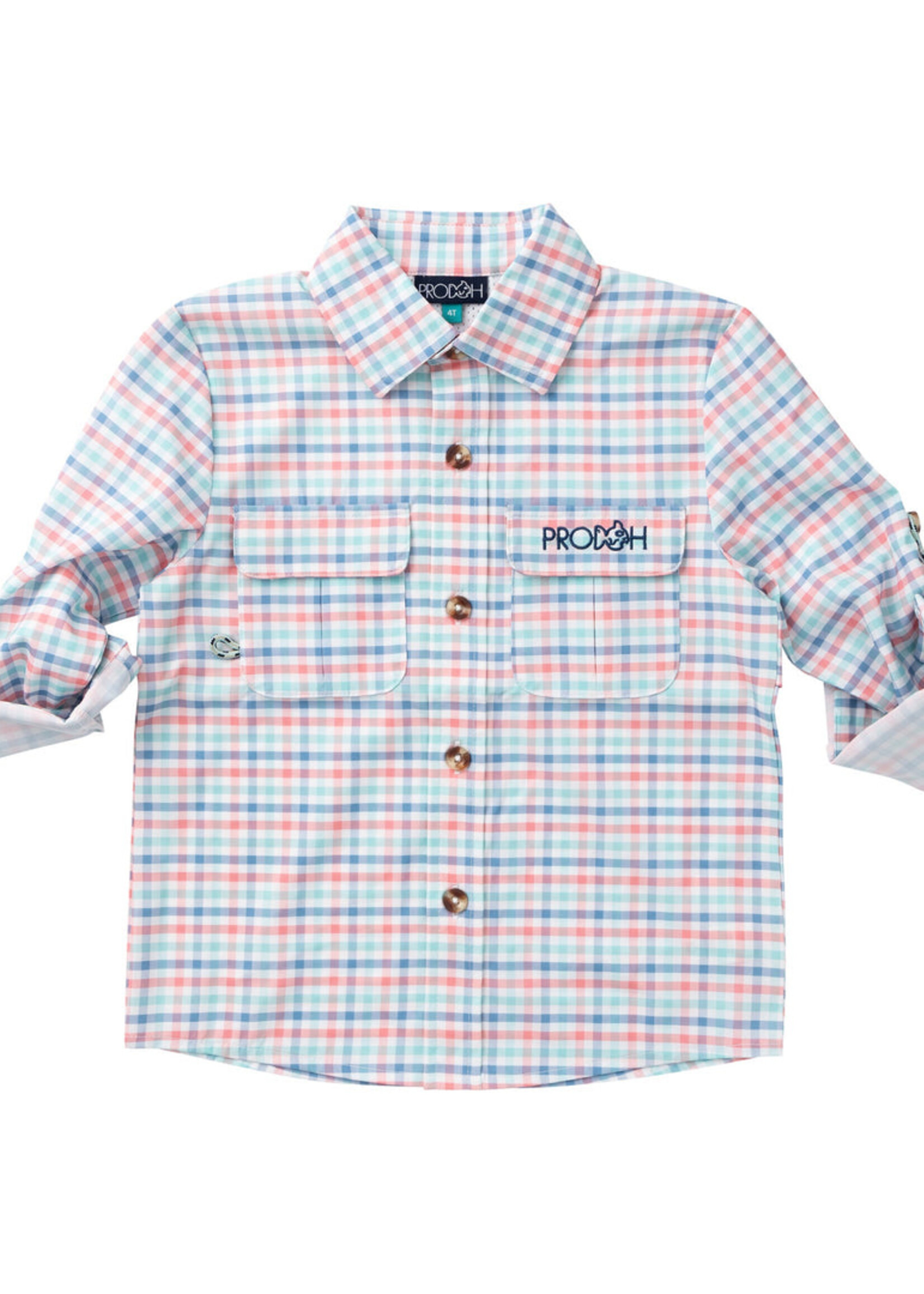 Prodoh L/S Founders Fishing Shirt Strawberry Ice Tide Point