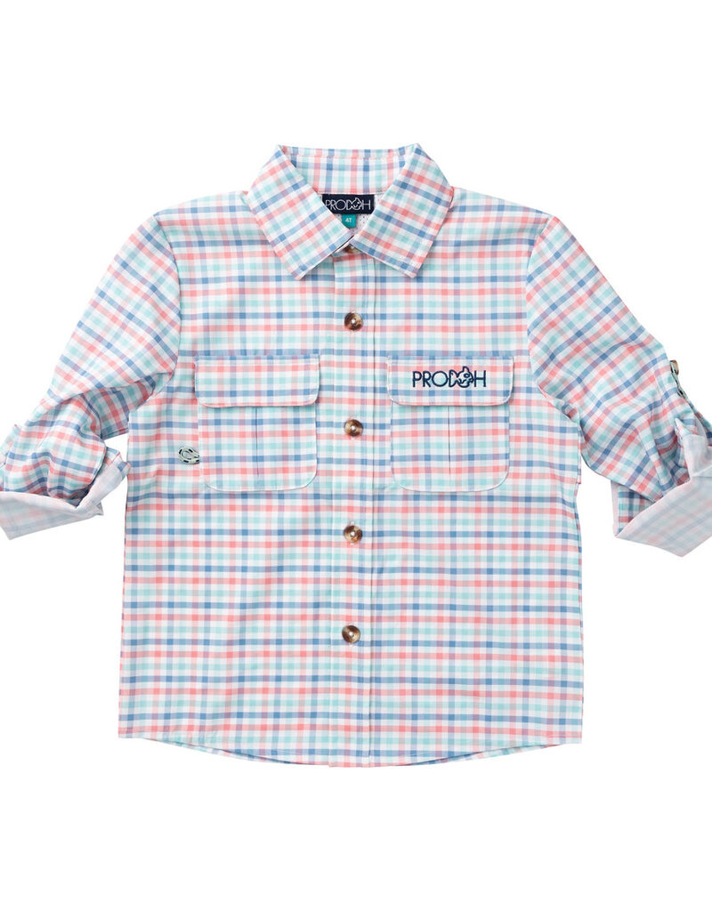 Prodoh L/S Founders Fishing Shirt Strawberry Ice Tide Point