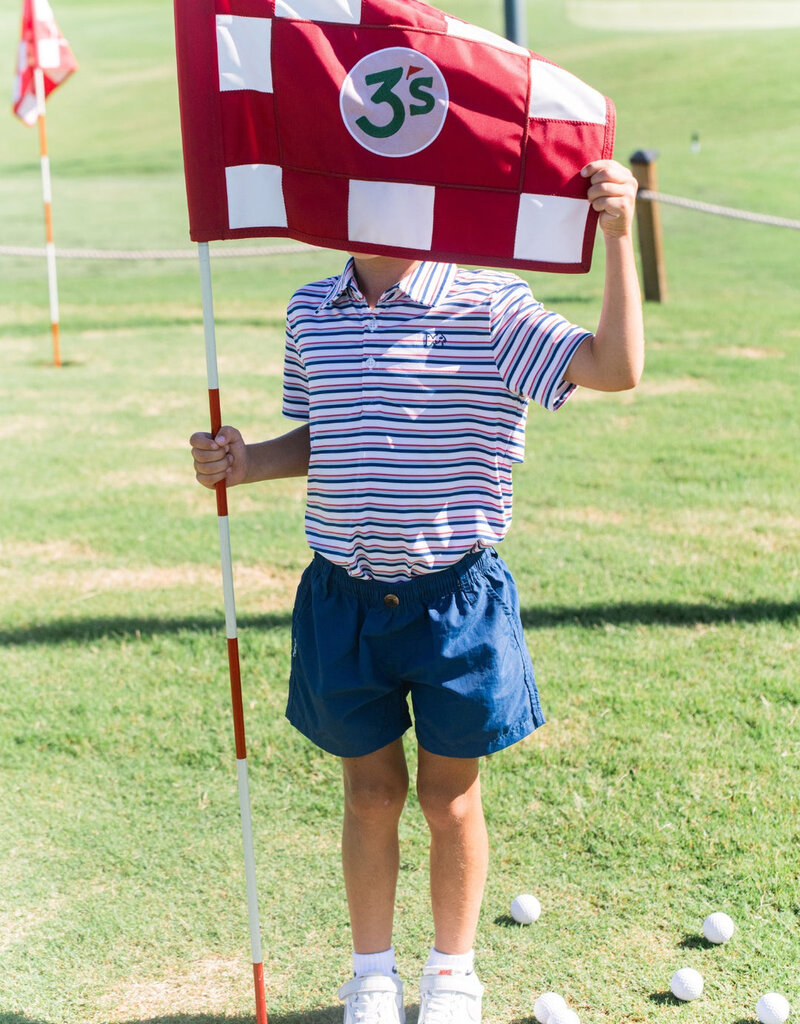 Prodoh Outrigger Perf Shorts Navy Peony